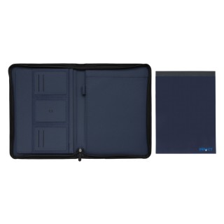Portafolios acolchado con bloc de notas en interior